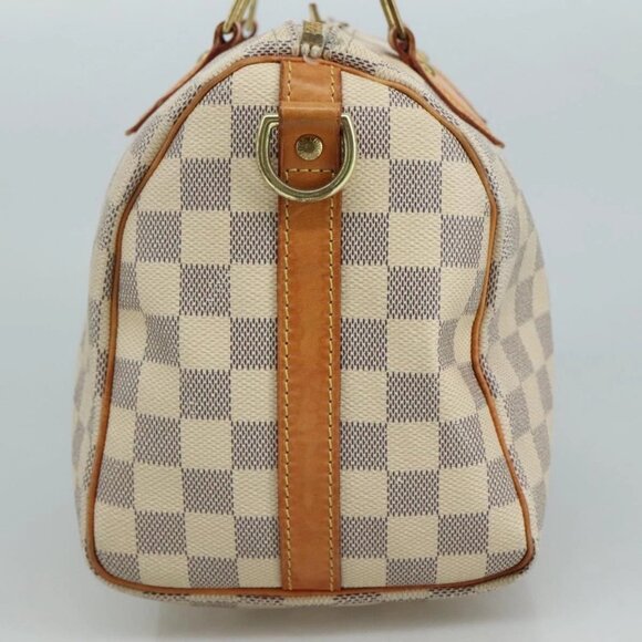 LOUIS VUITTON Damier Azur Speedy Bandouliere 25 Hand Bag N41000 LV Auth 110764 - Picture 6 of 16